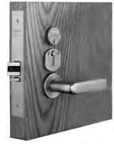 Functions & Descriptions 45 Dormitory or Exit 8200, R8200 & 7800 Key and thumbturn both retract & project Trim outside is locked by toggle or projecting Trim outside is unlocked by toggle only Key