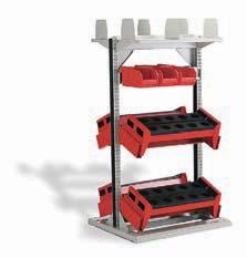 Stationary Storage Systems for Tools Whether for storing specialized materials for metal working, such as drill bits, collets, punches, tool holders or standard tools such as pliers, files, wrenches