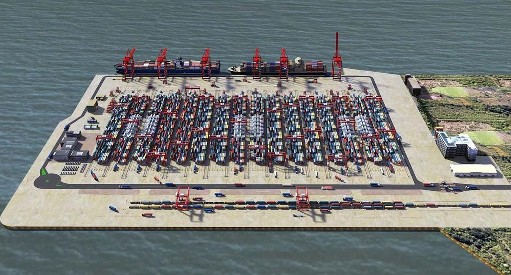 Example of an automated terminal project TERMINAL CAPACITY: 3 MILLION TEU / YEAR TOTAL KALMAR SCOPE APPRO. EUR 190-260 MILLION Horizontal transport AutoShuttles Units: 60 Unit value: 0.9-1.