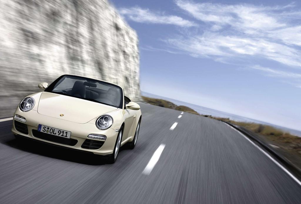The 911 Carrera Cabriolet. All 911 models use superb sportscar technology to bring you closer to the road.