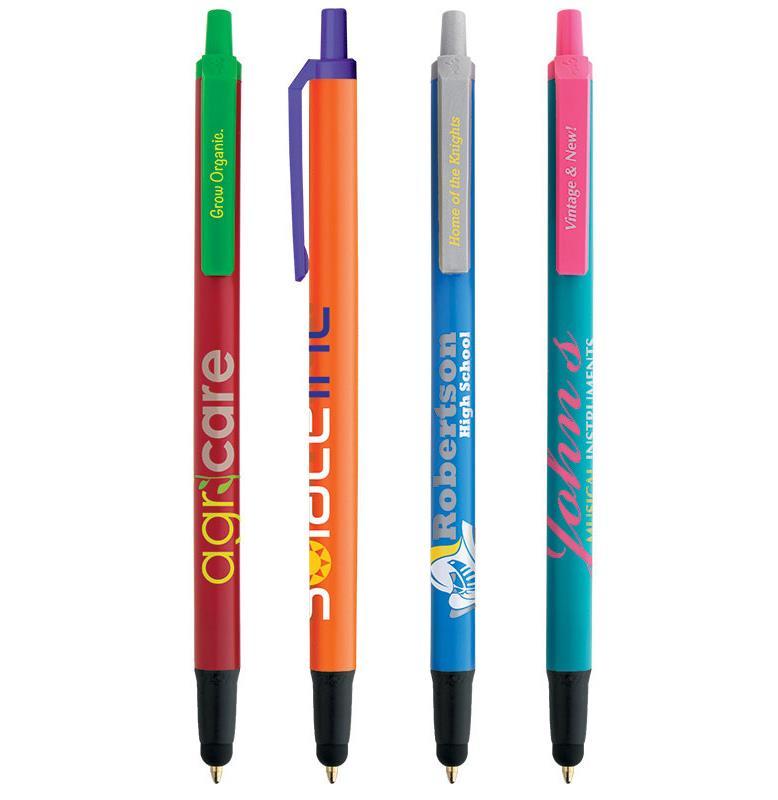 CSSTY - BIC Clic Stic Stylus Pen FREE set-up Break-resistant pocket clip Capacitive screen stylus 600 possible color combinations Plastic 5-7/16"L x 1/2"Dia. $0.