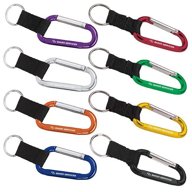 65073 Anodized Carabiner Brightly colored, these modern aluminum carabiner keyholders will be well received by those on your list!