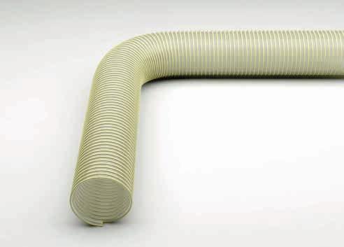 Hoses for the Plastics Industry - Silo Filling Master-PUR HX Trivolution PU Transport hose & Suction Hose, highly abrasion resistant and vacuum proof, with reinforcement underneath the spiral,