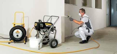 High material usage As a leading manufacturer of units and systems for surface coating applications, WAGNER supplies a wide range of equipment for the coating of interior and exterior surfaces on