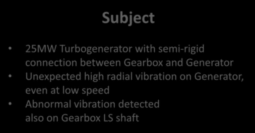 Problem Statement Subject 25MW Turbogenerator with