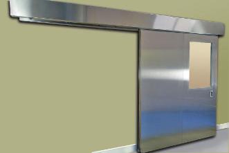 The stainless steel face sheets wrap around the door, eliminiating particulate catch points that make traditional doors difficult to sanitize.
