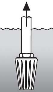 c. Tie the foot valve inside a basket or bucket.