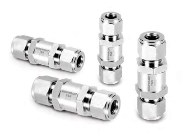 HIGH PRESSURE CHECK VALVES SHCV SERIES Features Pressure rating up to 6,000psig(413bar) at 70 (20 ) Temperature rating up to 375 (190 ) with viton seal standard Cracking pressure fixed from 1/3 to