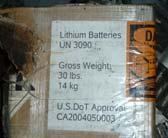 34 Prototype Lithium Battery shipped