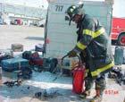 Drill/battery overheated and caused suitcase to catch fire