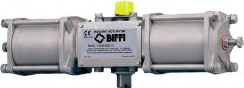 Biffi offers both symmetrical and canted yoke designs to allow suiting the output torque profile to the valve for more efficient and economic operation.