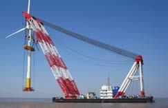 Their main advantage is that they can move around on site and perform each lift with little setup, since the crane is stable on its tracks with no outriggers.