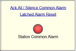 The common alarm digital output can be configured to flash, as well as what the flash rate will be. This configuration is on the Station Configuration screen.
