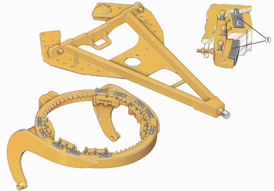 The blade linkage design provides extensive moldboard positioning, most beneficial in midrange bank sloping and in ditch cutting and cleaning. Blade Angle.