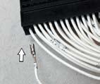 : - or solid thin wire Inserting the