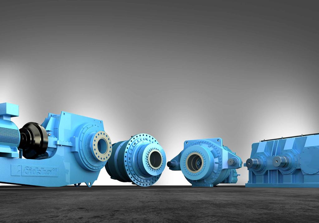 2 GEARBOX SOLUTIONS FOR A WIDE RANGE OF APPLICATIONS Eickhoff gearboxes have been used successfully for many different applications and under the most extreme conditions for about 100 years worldwide.