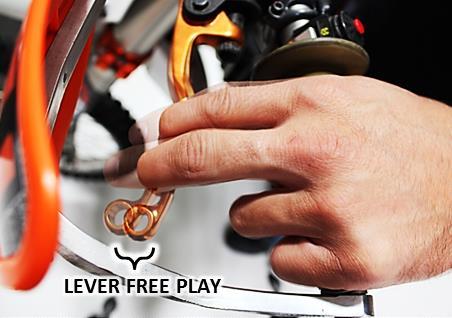Lever Free Play is essentially the slack in the clutch lever before it starts actuating the clutch. Applying a light finger pressure will take up this slack.