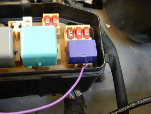 DO NOT connect the starter signal wire to either of the larger copper terminals of the relay, they are for the starter solenoid and will damage the module.