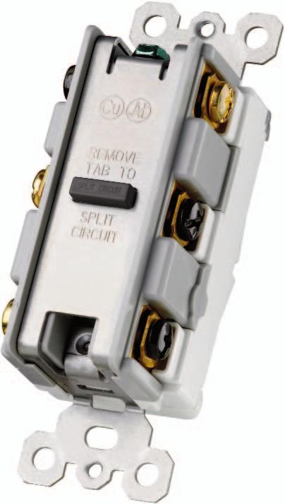 Full wraparound metal strap, commercial grade with lock-in tabs. Easy-to-use oversized main switch for primary load.
