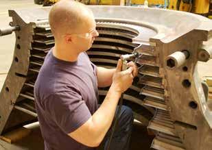 Extensive in-house steam turbine modernization capabilities include condition assessment, steam path and casing repairs, replacement parts and valve retrofit upgrades.