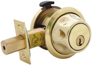 Grade 3 Residential Solid Cylinder Deadbolts 20 series Solid Cylinder Deadbolts 20 3 20 11P 20 3 Full 1" throw deadbolt with hardened steel rod insert 5 pin tumbler solid brass cylinder Revolving