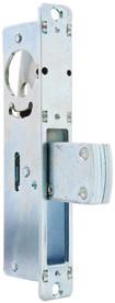bolt being shimmed open Hold back function allows the latch to be dogged during store opening times Simply hold latch in and turn key backwards to dog the latch Includes both clear & brown anodized
