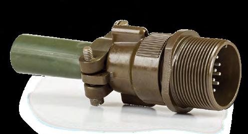 CANNON CA THREADED CABLE CONNECTING PLUG CLASS F, E, R CA101E CA101E designates a cable connecting plug (without flange and coupling nut). It mates with plugs CA106 and CA10. Part No.
