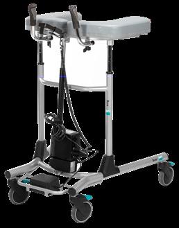 PLATFORM WALKER ELECTRIC, GAS ASSIST, MANUAL, BARIATRIC Electric Walker Comfortable The Walkers have anatomical cushions that provide relief for shoulders, arms, and neck and shift the focus to