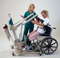 weight-bearing patients Transfer patients to/from bed, commode, wheelchair, or chair Patients stand safely and securely, increasing muscle