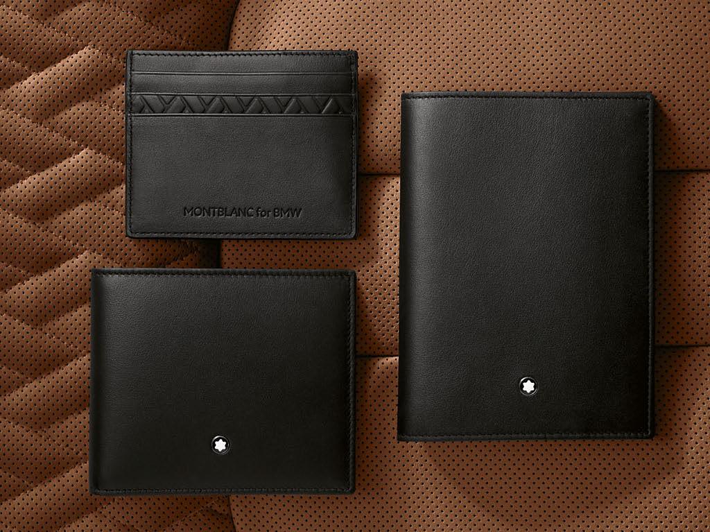 Montblanc for BMW Wallet with Coin Compartment High-quality wallet made of soft leather.