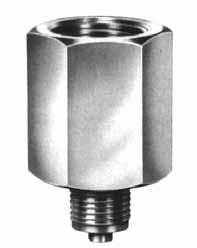 Pressure Connection: 1/4" NPT or 1/2" NPT male Material: Brass body; neoprene or nordel diaphragm core Self-Sealing Diaphragm Material: Neoprene or nordel Pressure Rating: 1,000 psi Temperature