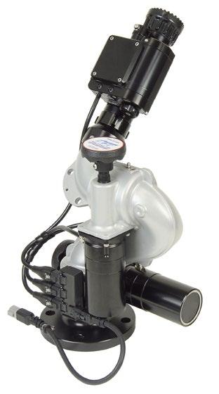 Our Most Compact RC Monitor Storm Monitor Ultimatic Nozzle Maximum Stream Performance The Storm remotely controlled monitor is extremely compact, yet it has a large 1-½" waterway, capable of flowing