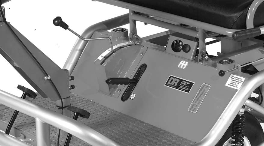 The machine will start only with the handbrake actuated and the gear shift in the neutral start position. Please note that there are two neutral positions, but only one will allow starting.