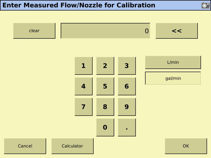Flow Calibration - Catch Test (cont.) F Now you need to measure the amount of liquid caught. The number you enter must be in gallons per minute per row. Setup & 1. Find total amount caught in ounces.