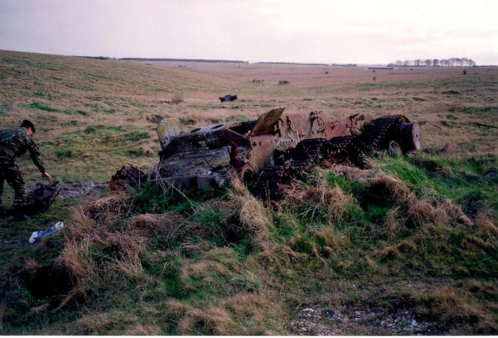 Tim Royall, 1993 Valentine wrecked hull North of the