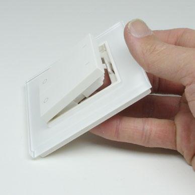 Optionally, you can take a level and square it to the wall as you mount the Gecko dimmer.