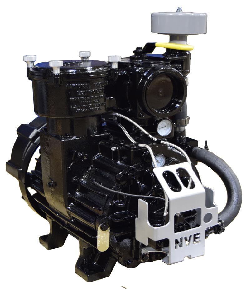 Product Features: Lifetime warranty on the housing against cracking Vacuum Pumps & Blowers ower 866 Heavy Duty Vacuum Pumps The NVE bi-rotational, four port oil pump is exclusive to our oil
