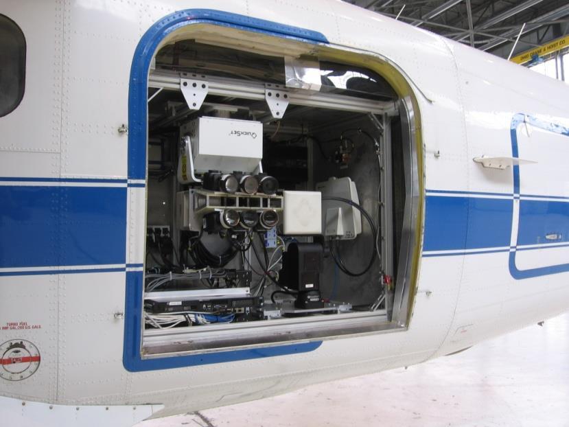 Research Hardware Locations Front Section, Main Fuselage, Rear