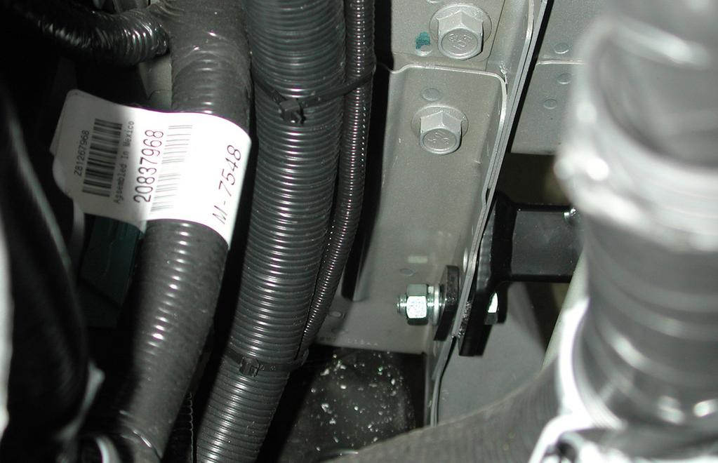 Using one of the supplied ½" x 1¾" bolts, bolt through the rear mounting point of the main receiver brace.