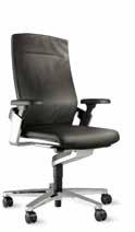backrest, on castors, management grade upholstery 1 Task chair, high back, on castors, management