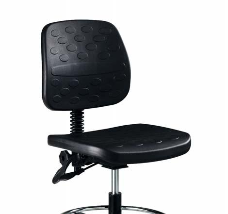 Seating Solutions PU Tech Chairs Soft touch black polyurethane seat & back Black