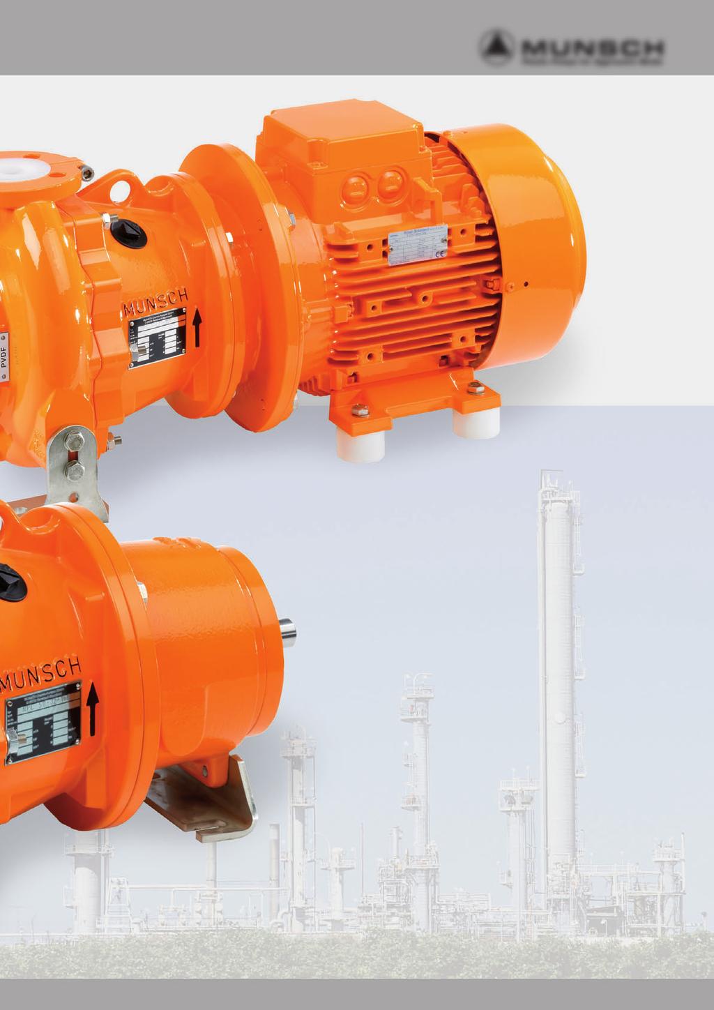 Materials Pump The non-metallic chemical pumps are available in PP, PVDF as well as in corrosion-resistant PFA for universal fluid compatibility.