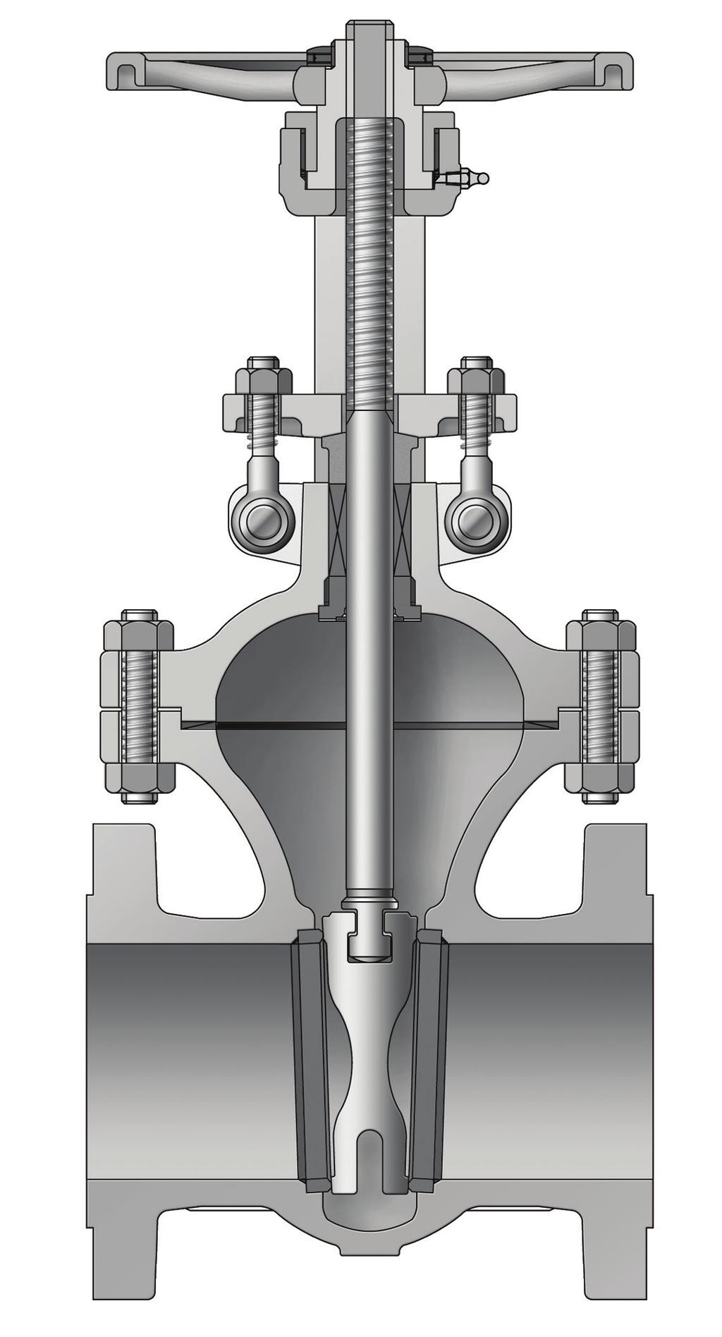 GATE VAVE FUNCTION Gate valve is characterized by a sliding wedge which is moved by actuator perpendicular to the flow direction. There are a variety of valve sizes and types.