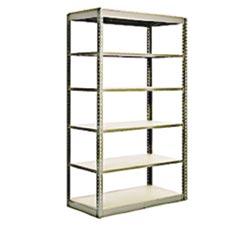 Qshelf The Q shelf system is the best buy in boltless shelving Heavy Load Capacity Structurally Sound Large Stock Prompt Delivery 5/8 Particle Board Shelves Included TYPICAL QML UNITS for MEDIUM
