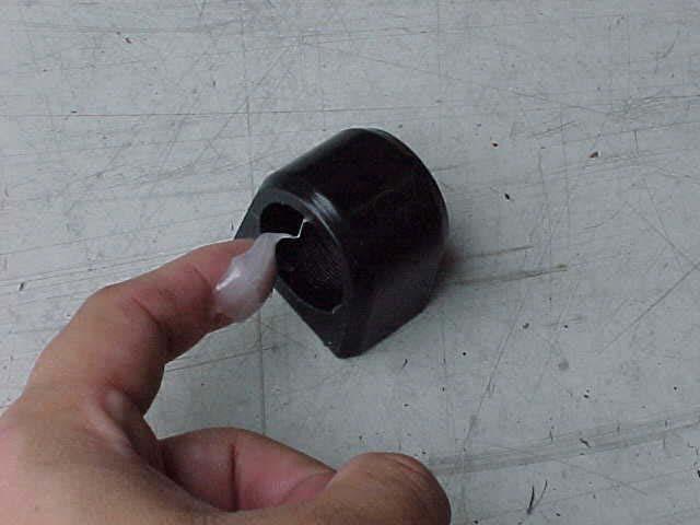 5) Lube the inside of your new polyurethane bushing with
