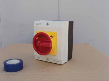 Rotary Isolators 0 20 ISOLTOR 20PS 20a pole 20PS 20a pole 20a Isolator escription 20a & pole IP6 rated surface mounted