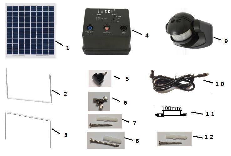 SOLAR GARDEN POWER CELL SKU#229120 Rated Voltage 12VDC Thank you for purchasing this quality Lucci product.