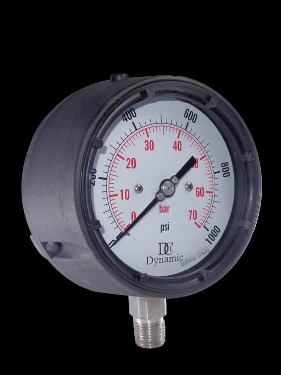 5 PROCESS PRESSURE GAUGE MODEL: SF Applications SF Series pressure gauge has solid front phenolic case with excellent resistance to chemical, weather corrosion attack.