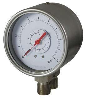 6 DG SERIES DIFFERENTIAL PRESSURE GAUGE MODEL: DG Applications DG Series differential pressure gauge has double bourdon tubes which is designed to measure the pressure
