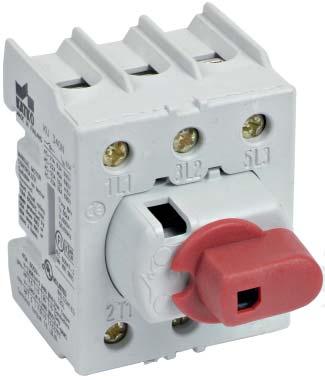 LOAD BREAK SWITCHES 16-125 A ROTARY SWITCHES, KU SERIES Compact size DIN-rail mounting and KU-switches as standard 2-pole upon request 6-pole and 8-pole versions consist of two or KU-switches